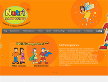 Tablet Screenshot of nutricampeones.com